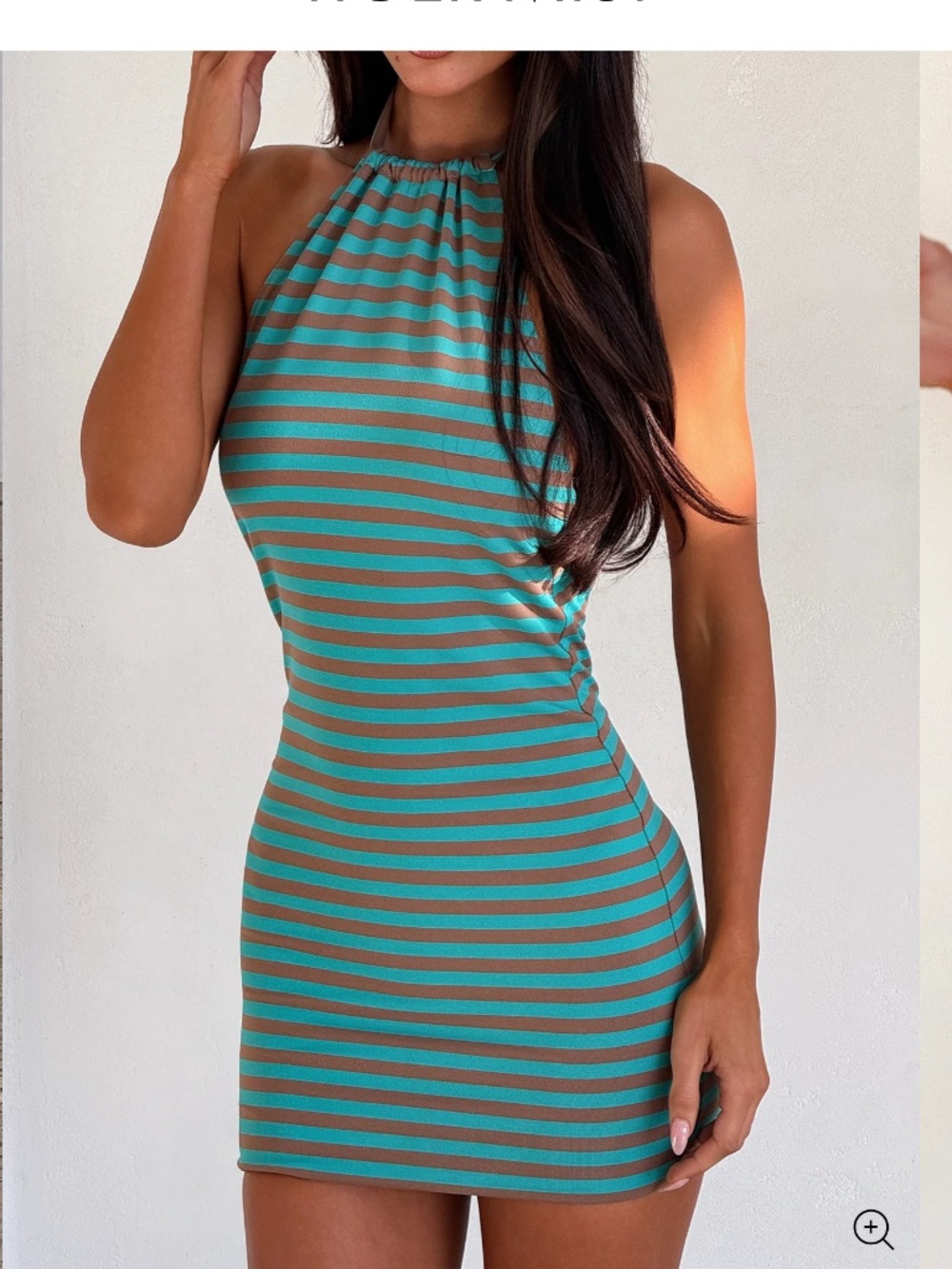 blue and brown striped bodycon dress #bodycon #striped #summerdress Dillon dress